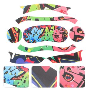 Angoily 1 Sheet Pico 4 Stickers Vr Headset and Controller Sticker Vr Headset Controller Sticker Vr Headset Sticker Vr Glasses Wrap Skin Vr Headset Skin 3D Headwear Protective Sticker PVC