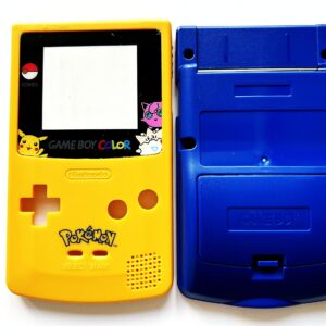 JMXLDS New Full Housing Shell Case Cover Pack with Buttons Sticker Replacement for Game boy Color GBC Repair Part-Yellow&Blue.