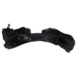 TRQ Front Left Inner Fender Liner Black Drivers Side Compatible with 2018-2022 Ford Mustang FO1248190