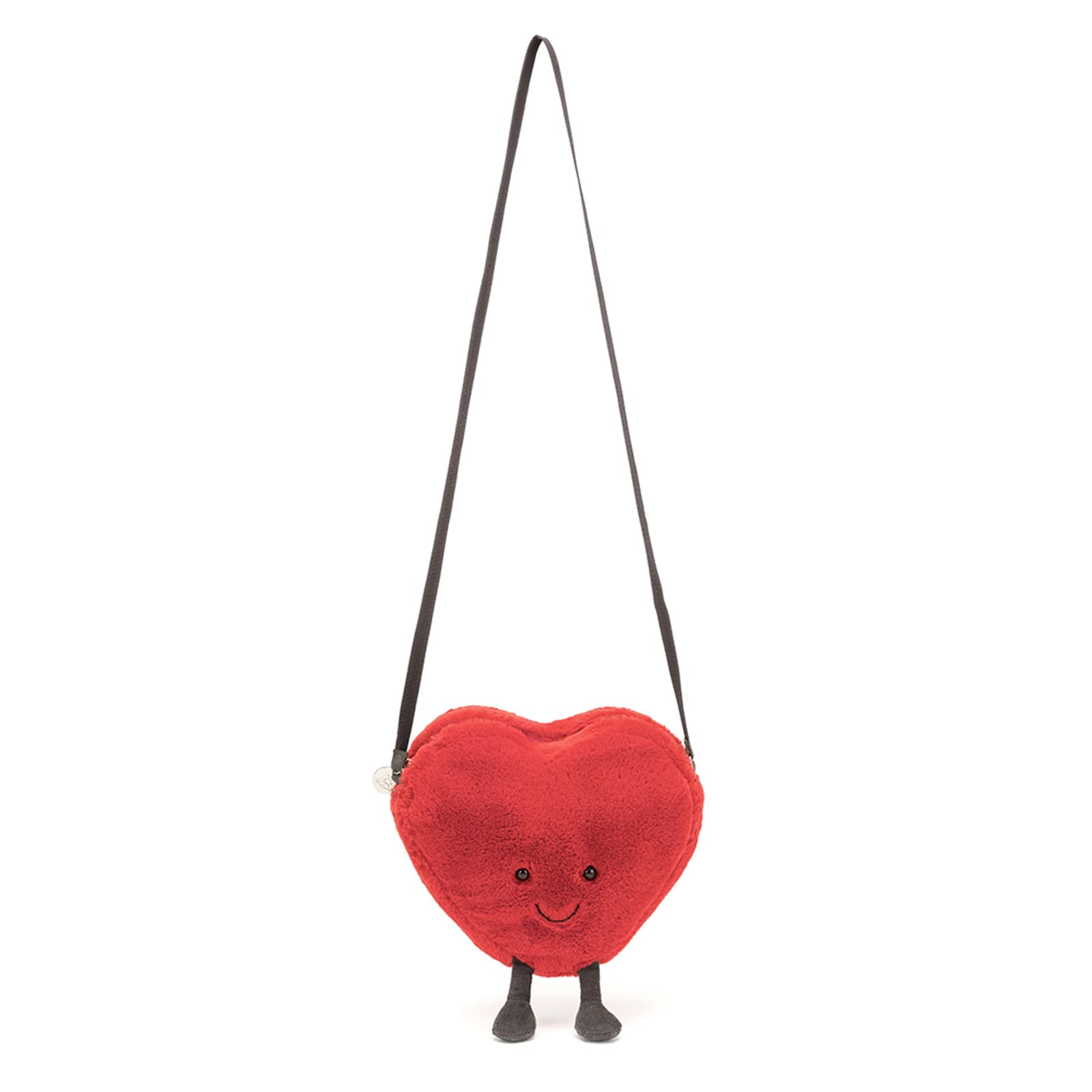 Jellycat Amuseables Heart Plush Bag, 7 inches | Crossbody and Shoulder Purse | Fun and Unique Handbag