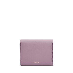 Fossil Women's Heritage Leather Wallet Trifold, Lavender (Model: SL8231531)