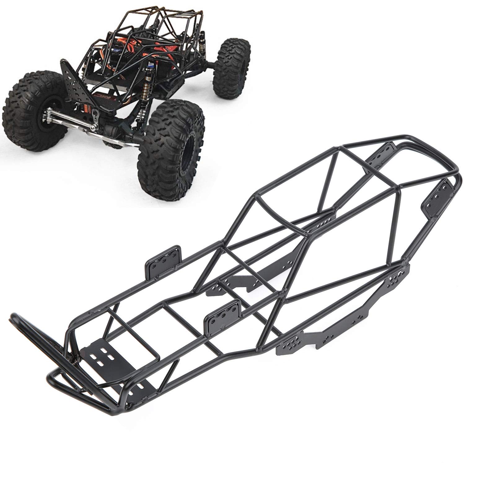 RC Roll Cage, Metal RC Frame Body Chassis Upgrade Part Car Model Accessories for SCX10 1/10 RC Car Crawler Model Toys