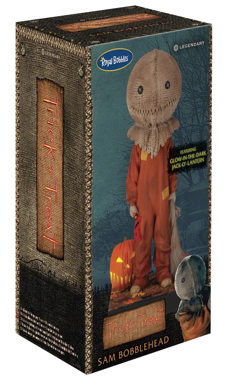 Royal Bobbles Trick 'R Treat Sam Glow-in-The-Dark Collectible Bobblehead Statue