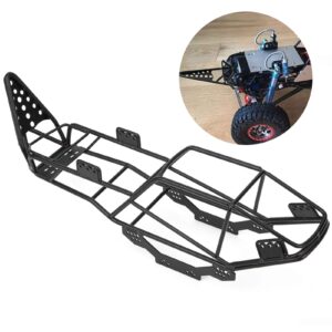 RC Roll Cage, Metal RC Frame Body Chassis Upgrade Part Car Model Accessories for SCX10 1/10 RC Car Crawler Model Toys