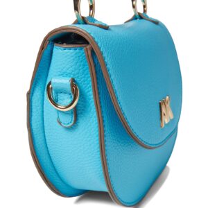 Anne Klein Mini Bamboo top Handle Crossbody, Turquoise Sea