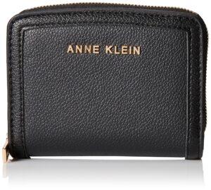 anne klein ak small curved wallet, black