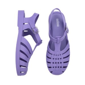 Melissa Possession Jelly Sandal for Women - The Iconic 90s Original Jelly Shoe, Fisherman’s Sandal with Adjustable Strap and Side Buckle, Lilac, 7