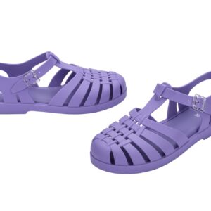 Melissa Possession Jelly Sandal for Women - The Iconic 90s Original Jelly Shoe, Fisherman’s Sandal with Adjustable Strap and Side Buckle, Lilac, 7