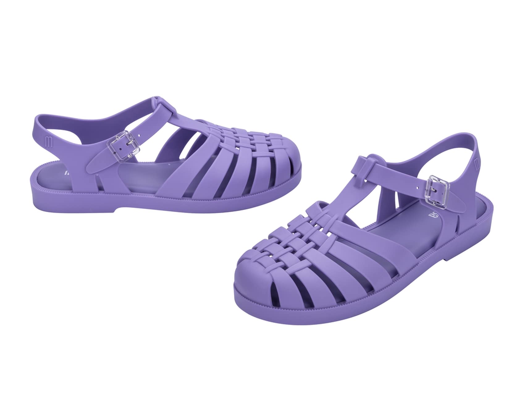 Melissa Possession Jelly Sandal for Women - The Iconic 90s Original Jelly Shoe, Fisherman’s Sandal with Adjustable Strap and Side Buckle, Lilac, 7