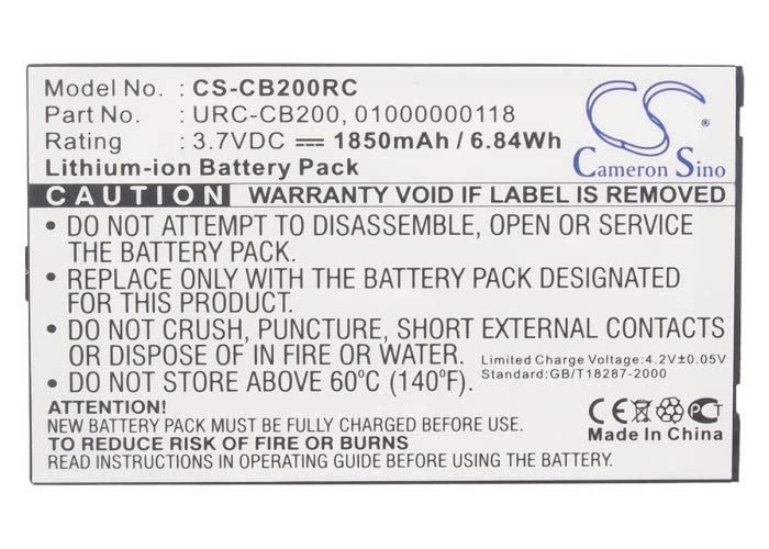 VI VINTRONS Battery for Sonos CB200, Controller 200, Controller CB200, Controller CR200, 01000000118, URC-CB200,