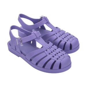 Melissa Possession Jelly Sandal for Women - The Iconic 90s Original Jelly Shoe, Fisherman’s Sandal with Adjustable Strap and Side Buckle, Lilac, 7