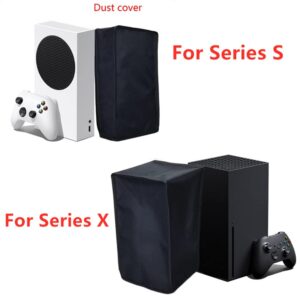 Game Console Dust Cover for Series X/S Black DustProof Cover Protective Case Anti-Scratch Dust-Proof Sleeve Soft Neat Lining Dust Guard for X-Box Series X (for Sereis X)