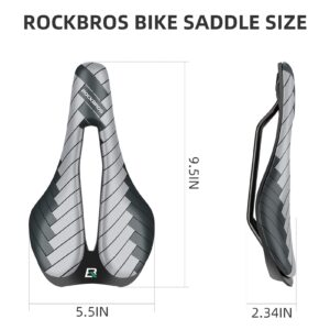 ROCKBROS Mountain Bike Saddle MTB Saddle Bicycle Saddle Comfortable Memory TPU Cushion for Road MTB ebike Riding Specialized