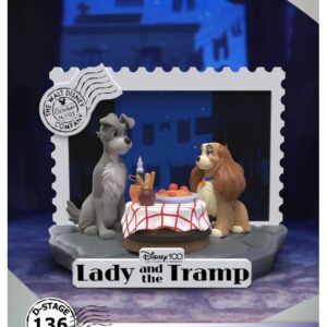 Disney 100 Years of Wonder: Lady & The Tramp DS-136 D-Stage Statue