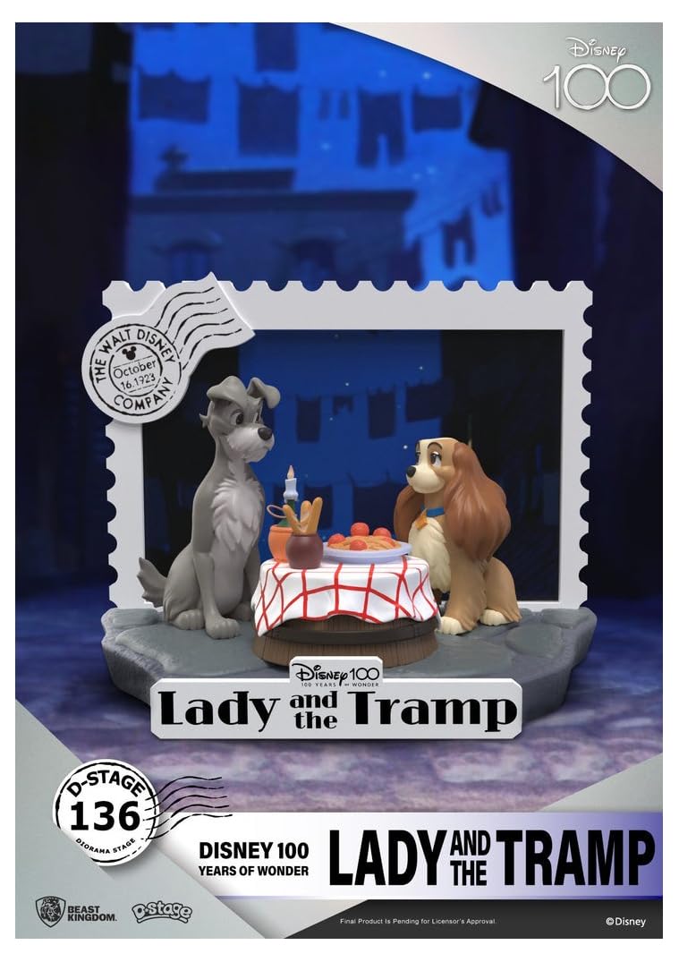 Disney 100 Years of Wonder: Lady & The Tramp DS-136 D-Stage Statue