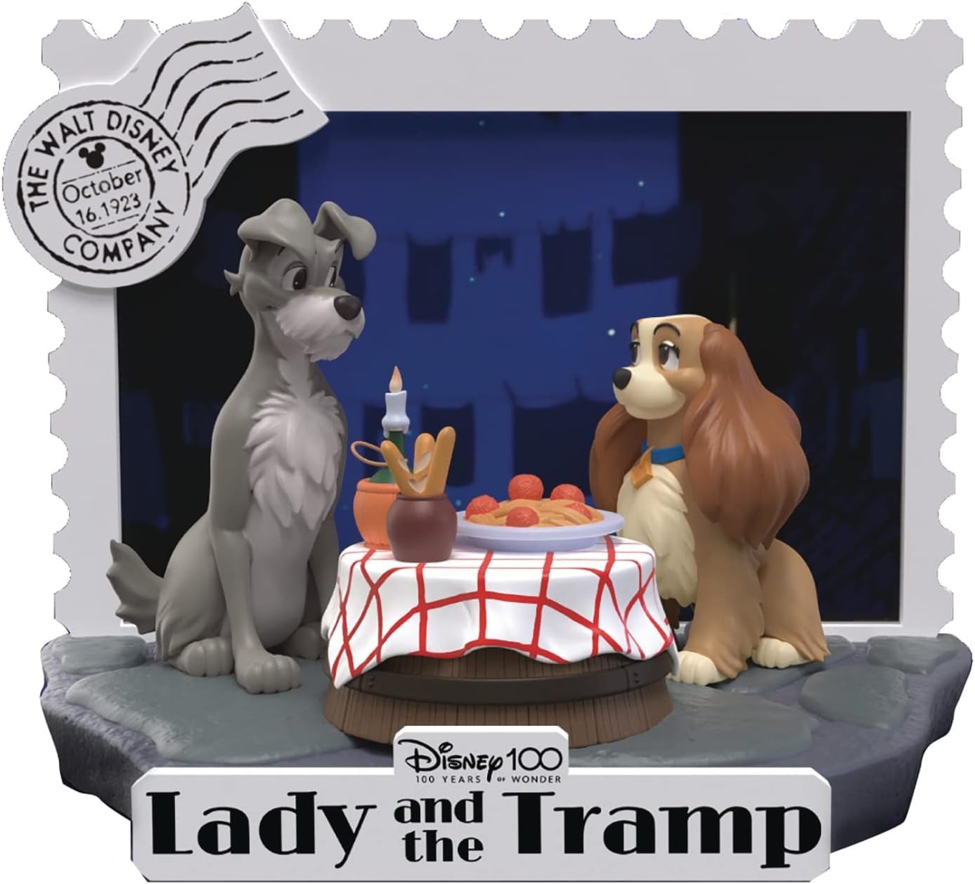 Disney 100 Years of Wonder: Lady & The Tramp DS-136 D-Stage Statue