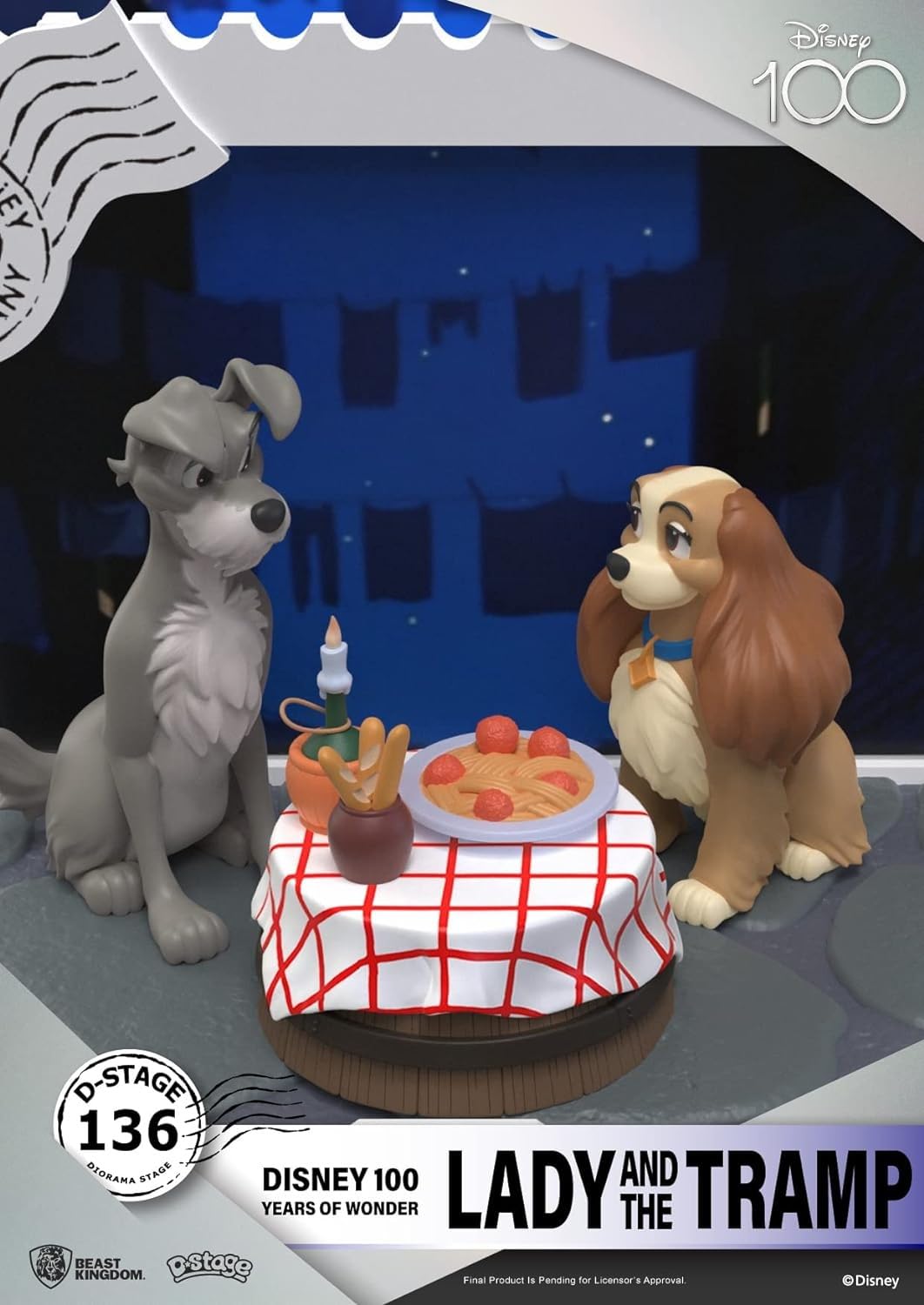 Disney 100 Years of Wonder: Lady & The Tramp DS-136 D-Stage Statue