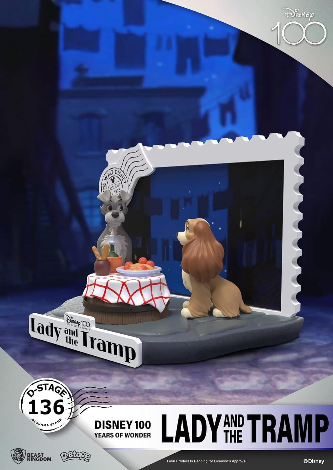 Disney 100 Years of Wonder: Lady & The Tramp DS-136 D-Stage Statue