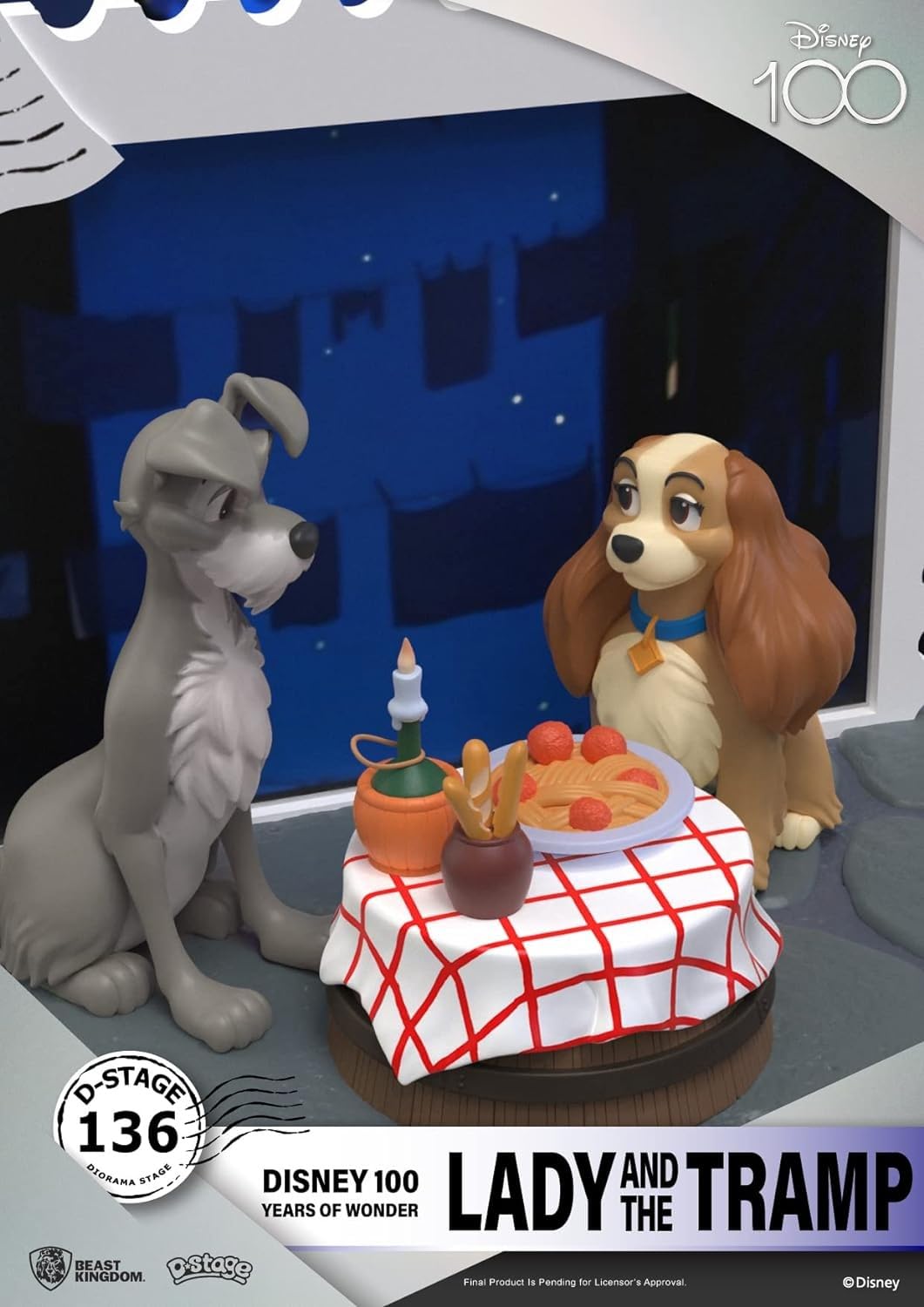 Disney 100 Years of Wonder: Lady & The Tramp DS-136 D-Stage Statue