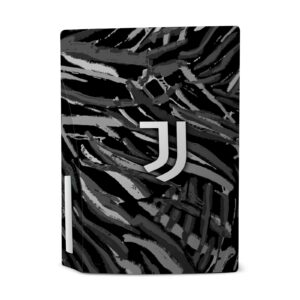 Head Case Designs Officially Licensed Juventus Football Club Abstract Brush Art Vinyl Faceplate Gaming Skin Decal Compatible With Sony PlayStation 5 PS5 Disc Edition Console & DualSense Controller