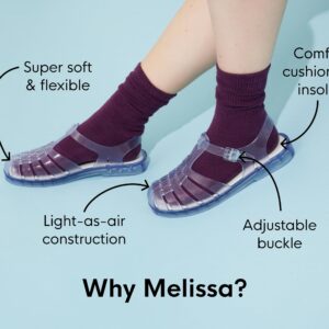 Melissa Possession Jelly Sandal for Women - The Iconic 90s Original Jelly Shoe, Fisherman’s Sandal with Adjustable Strap and Side Buckle, Lilac, 7