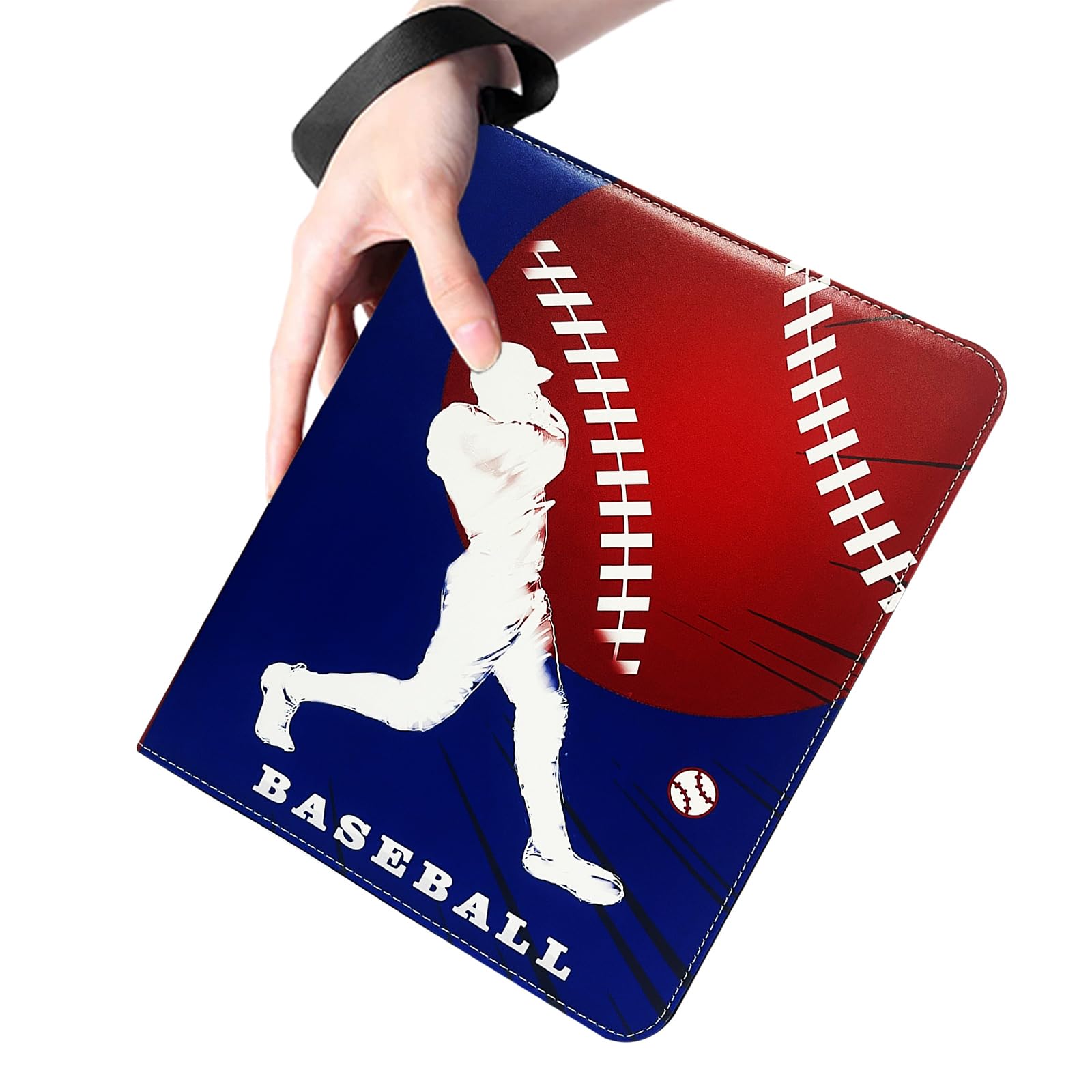 900 Pockets Baseball Cards Binder,Trading Cards Holder Card Collectors Album,Trading Card Binder 9 Pocket with 50 Removable Sleeves for Baseball Card and Sports Card