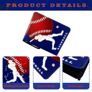 900 Pockets Baseball Cards Binder,Trading Cards Holder Card Collectors Album,Trading Card Binder 9 Pocket with 50 Removable Sleeves for Baseball Card and Sports Card