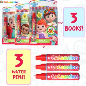 Creative Kids Cocomelon Water Books Pack of 3- Water Paint Art Kit - Coloring Books for Toddlers - Reusable Paint Art Kits for Age 3+