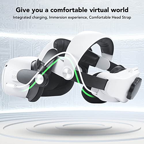 Head Strap Accessories Compatible with Quest 2,Removable Adjustable VR Head Strap,VR Headband Replacement for Enhanced Support