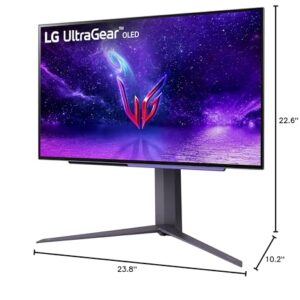 LG 27" Ultragear™ OLED QHD Gaming Monitor with 240Hz .03ms GtG & nVIDIA® G-SYNC® Compatible,Black