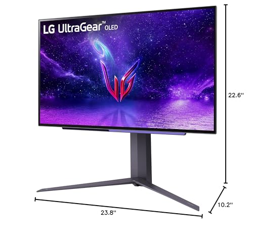 LG 27" Ultragear™ OLED QHD Gaming Monitor with 240Hz .03ms GtG & nVIDIA® G-SYNC® Compatible,Black