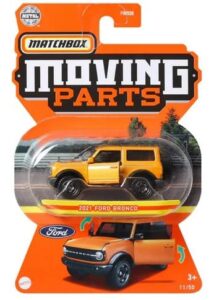 matchbox moving parts 2021 ford bronco 11/50 (orange)