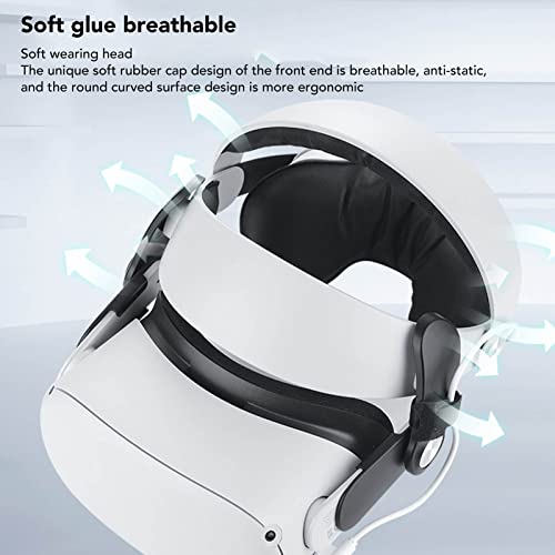 Head Strap Accessories Compatible with Quest 2,Removable Adjustable VR Head Strap,VR Headband Replacement for Enhanced Support