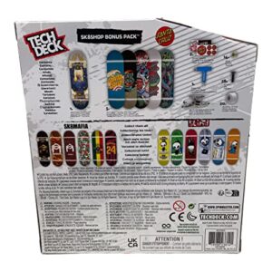 TECH DECK Sk8shop Bonus Pack Mini Finger Skateboard Multi Pack 2022 Series (Santa Cruz 50th (Sk8shop Bonus Pack))