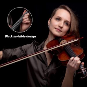 2 Rolls Violin Tape Fingerboard, 216 ft/66m Cello Tape Instrument Fingering Tape Violin Tape for Beginners Fretboard Orchestral Instruments (Black)