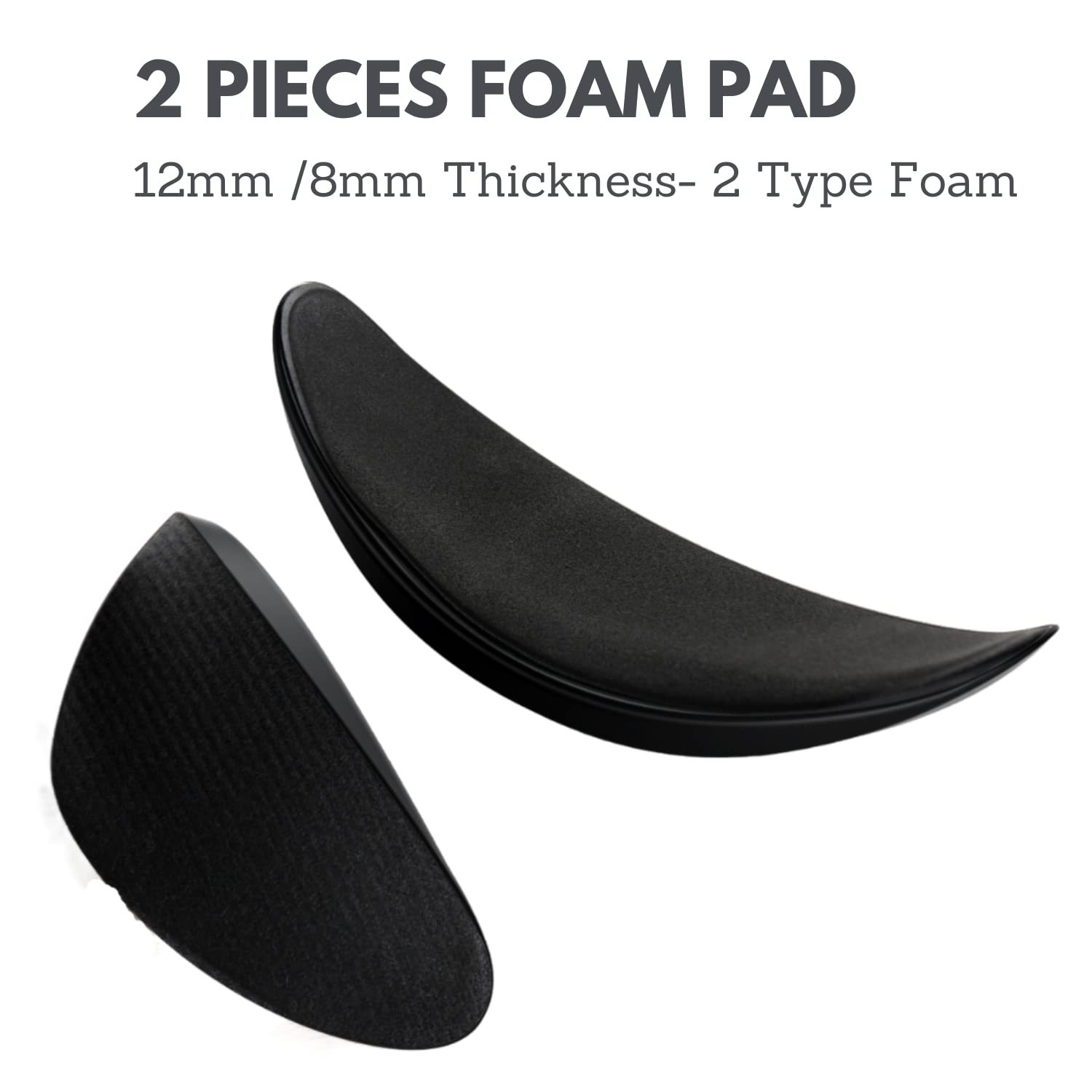 VRMASTER Forehead Cushion Pad for Meta Quest Pro Accessories Relieve Forehead Pressure with 2 Pieces Alternative Foam Pad Custom Design