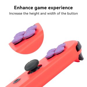 GeekShare Halloween Silicone Pastel Cross D-Pad Button Caps Set - ABXY Key Buttons Sticker Compatible with Nintendo Switch/OLED Joy-Con (Spooky Cat)