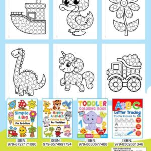 Dot Markers Activity Book Fun Creative Coloring: Toddler Craft Fill the Dots, Cut Pages. For Kids Ages 2-5