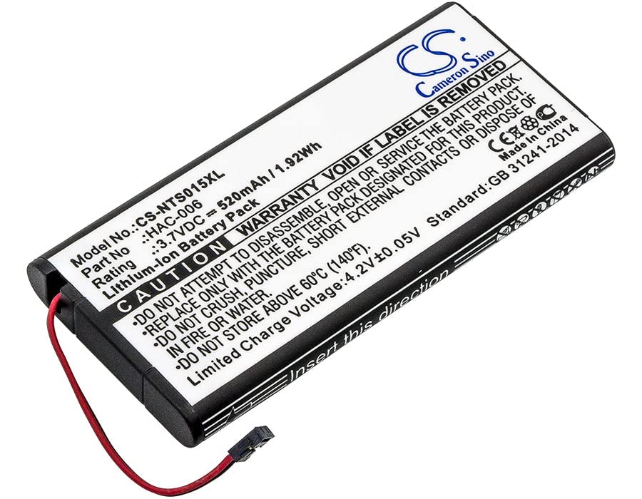 VI VINTRONS Battery for Nintendo HAC-015, HAC-016, HAC-A-JCL-C0, Switch Controller, HAC-006, HAC-BPJPA-C0,