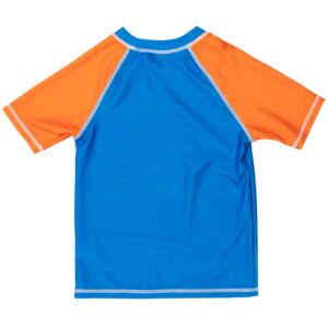 Hot Wheels Toddler Boys Raglan Pullover Swim Rash Guard Swim Trunks Blue 3T