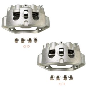 TRQ Rear Brake Caliper Set Compatible with 2011-2019 Chevrolet Silverado 2500 HD Silverado 3500 HD 2016-2019 Suburban 2016 Suburban 3500 HD GMC Sierra 2500 HD Sierra 3500 HD