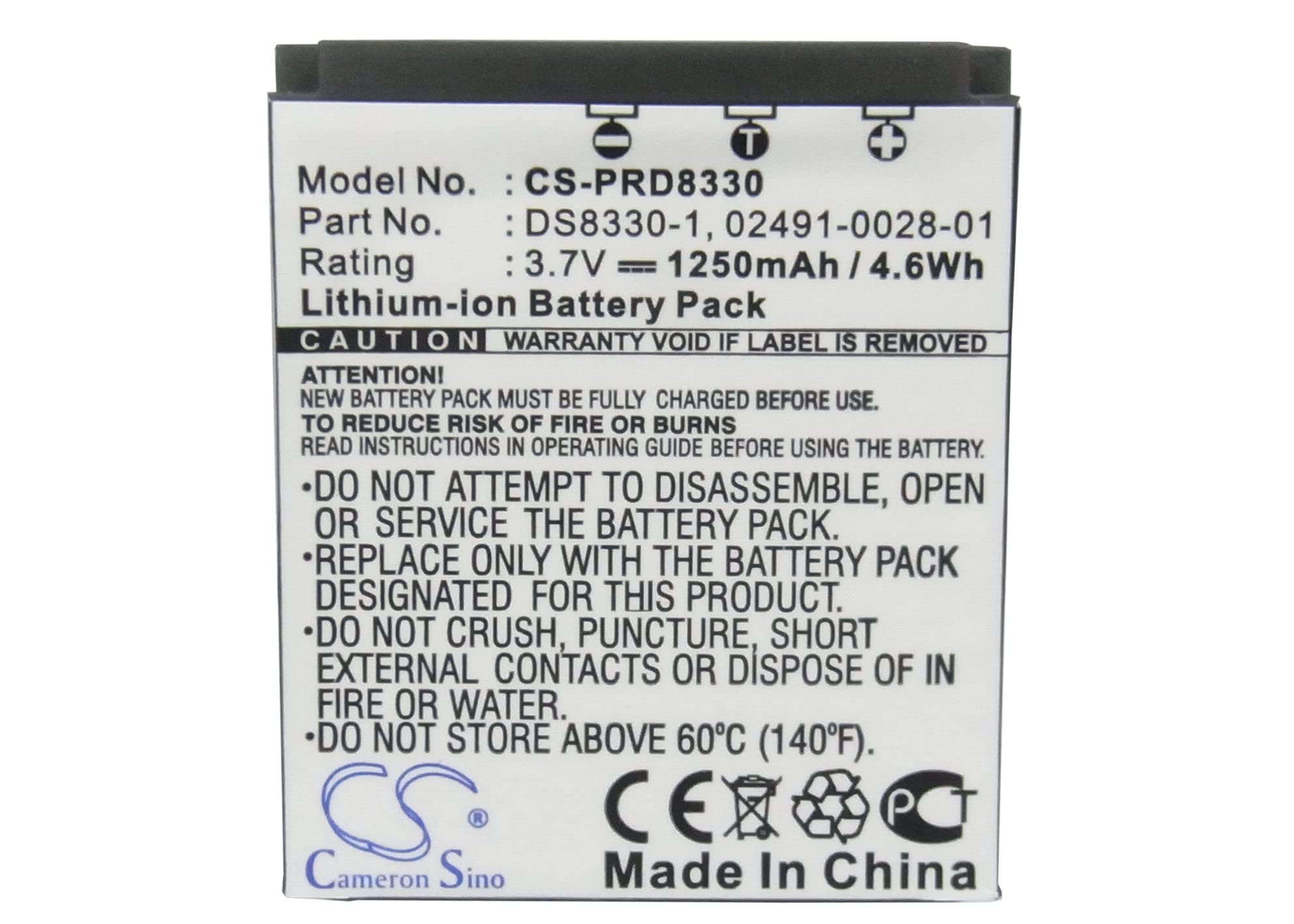 VI VINTRONS Battery for PRIMA DS-588, DS-8330, DS-8340, DS-8650, DS-888, DS-A350, DS8330-1,