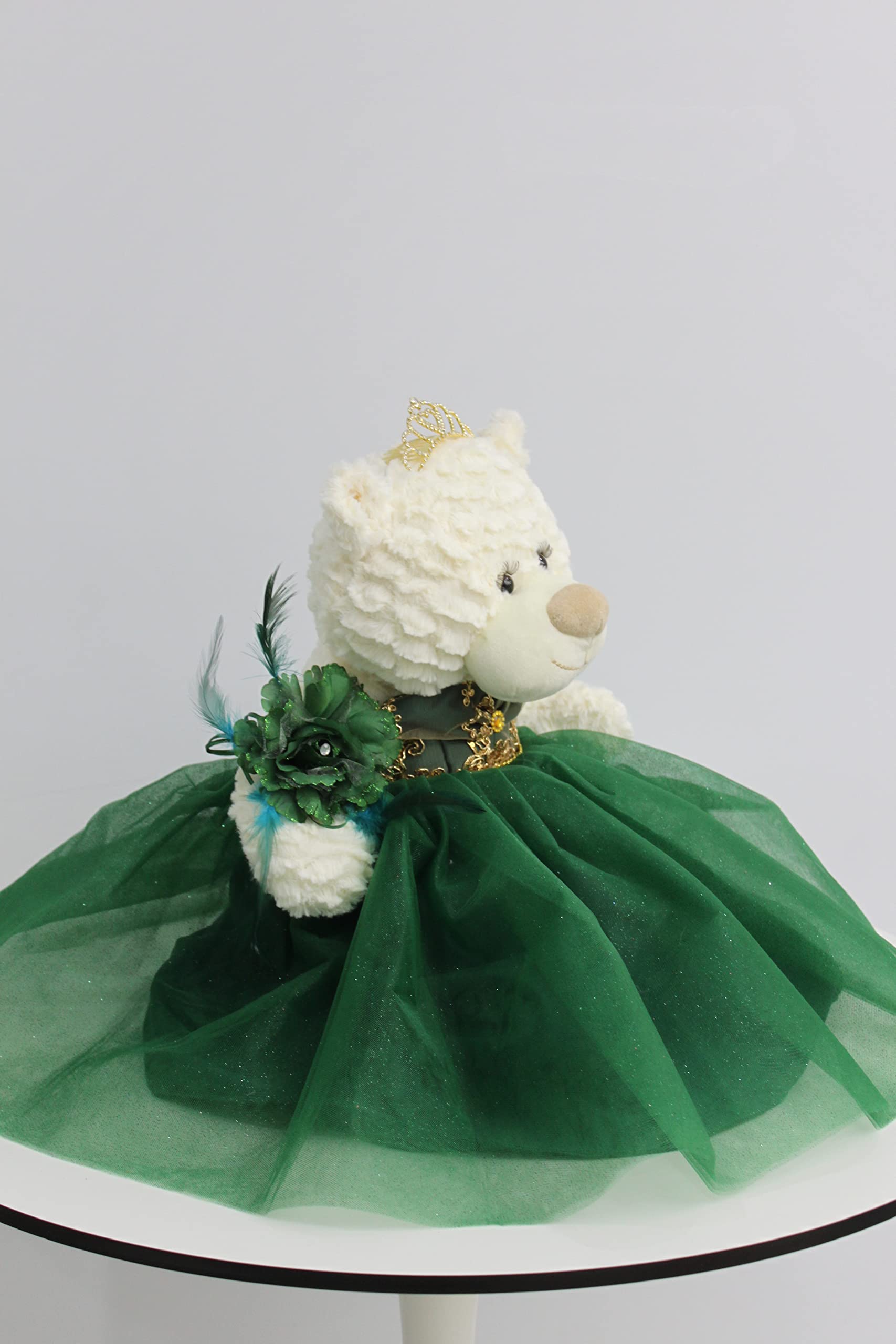 KINNEX 20" Quince Anos Teddy Bear with Dress - Collectible Quinceanera Last Doll Centerpiece B16631-33