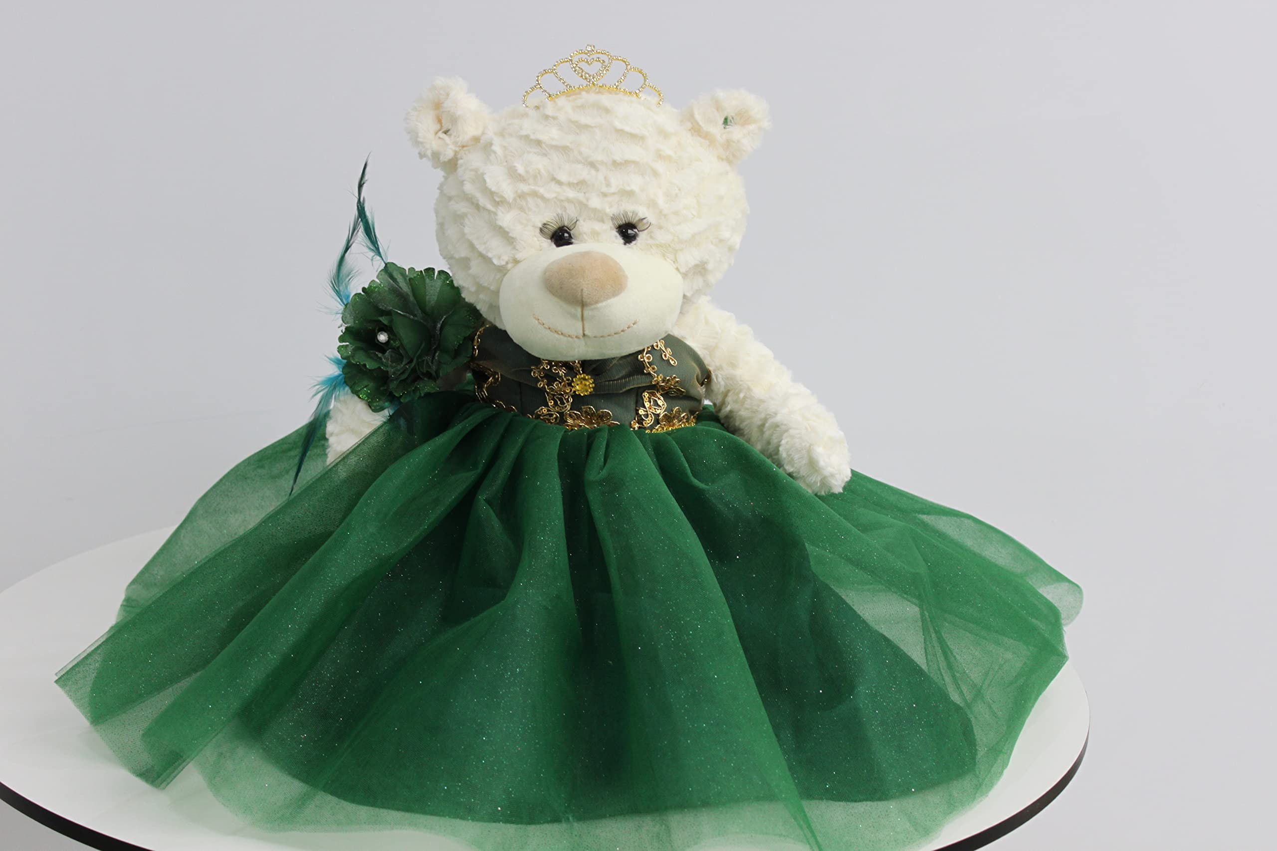 KINNEX 20" Quince Anos Teddy Bear with Dress - Collectible Quinceanera Last Doll Centerpiece B16631-33