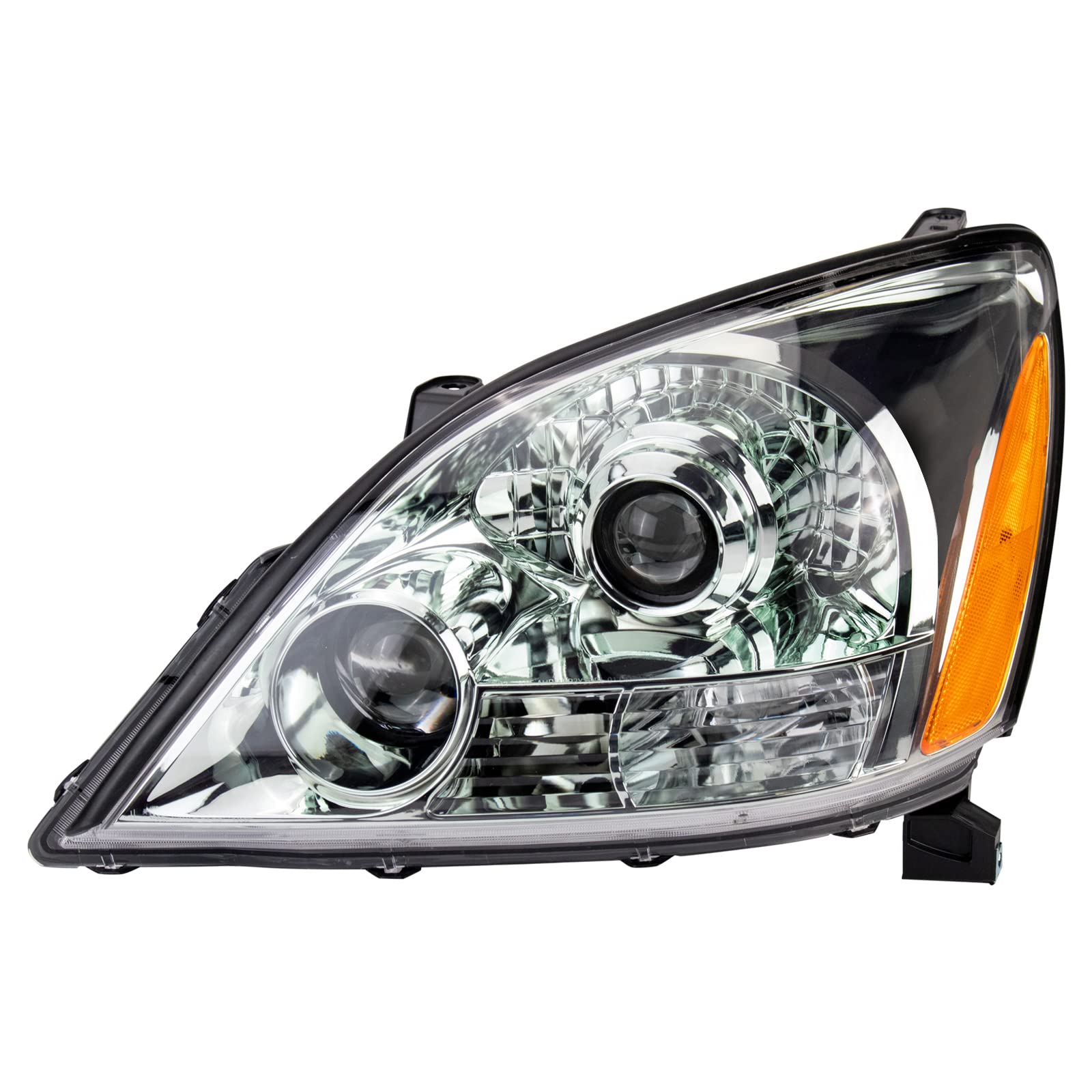 TRQ Headlight Assembly Set Headlights Driver & Passenger Side Halogen Compatible with 2003-2009 Lexus GX470 LX2502124 LX2503124