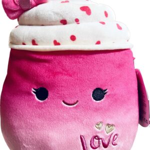 Squishmallows 8 Inch Cinnamon The Shake Plush with Love On Belly - Join The 2023 Valentine's Day Squad Stuffed Animal Toys