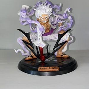 TenseiMe, Monkey. D Luffy Gear 5 Fifth Action Figure 20cm/7.9inch PVC Anime Action Figure (White)