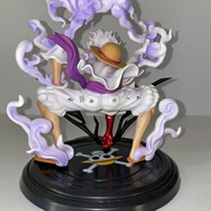 TenseiMe, Monkey. D Luffy Gear 5 Fifth Action Figure 20cm/7.9inch PVC Anime Action Figure (White)