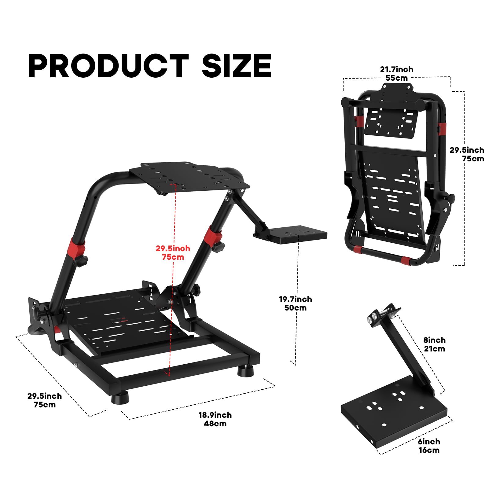 DIWANGUS Racing Steering Wheel Stand Racing Simulator Cockpit Tilt-Adjustable Sim Racing for Logitech G29 G920 G923 G25 G27 Thrustmaster T300Rs T300Gt T150Rs Supporting TX Xbox PS4 PS5 PC Accessories