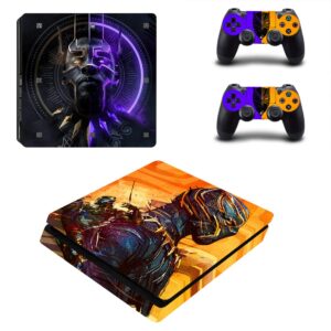 JOCHUI Vinyl Decal Skin Stickers Cover for PS4 Slim S Console Playstation 4 Controllers Panther Purple